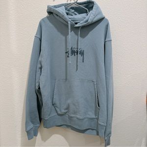 Stussy stock logo embroidered hoodies